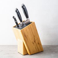 Kapoosh Basic Universal Knife Block - Bamboo