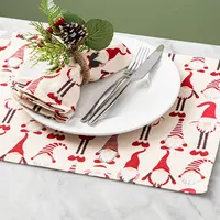 Harman Christmas 'Gnome' Cotton Placemat (Natural)