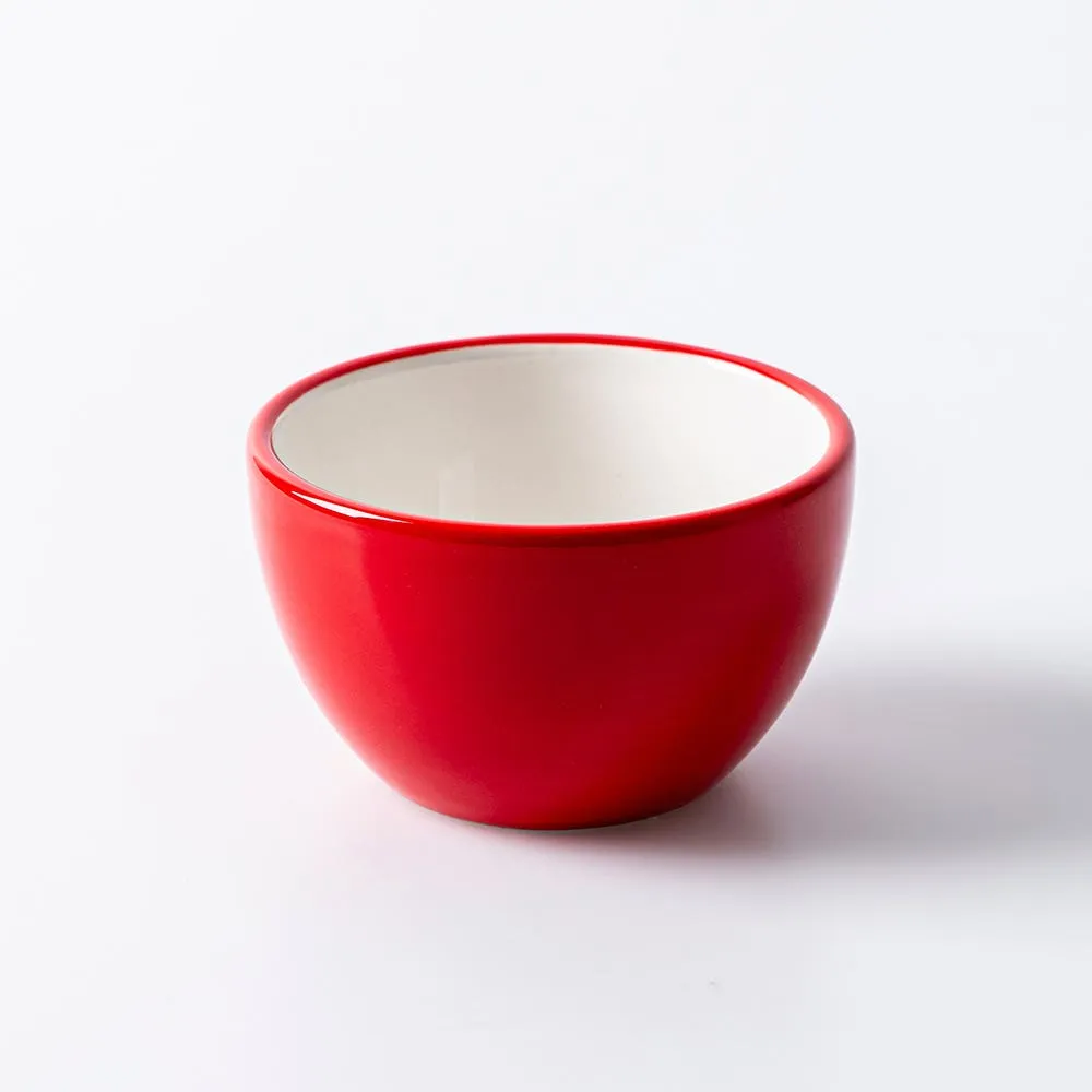 KSP Tidbit 'Reindeer' Ceramic Bowl 11x11x6.5cm (Red)