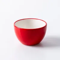 KSP Tidbit 'Reindeer' Ceramic Bowl 11x11x6.5cm (Red)