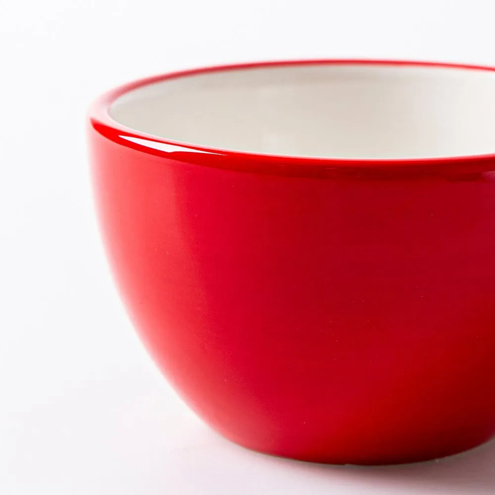 KSP Tidbit 'Reindeer' Ceramic Bowl 11x11x6.5cm (Red)