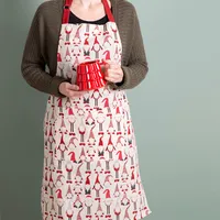 Harman Christmas 'Gnome Repeat' Cotton Apron 28x35" (Multi Colour)