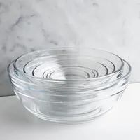 Kitchen Basics Stackables Glass Nesting Mixing Bowl ( ml