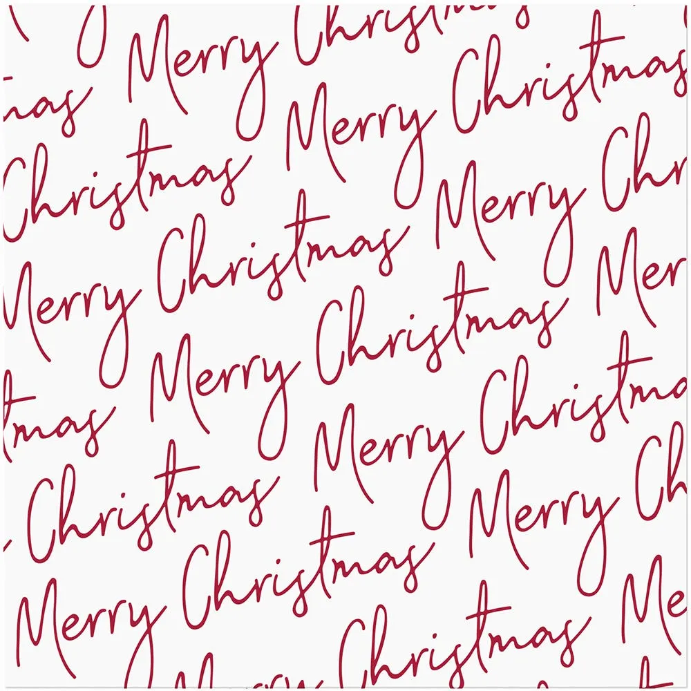 Harman Christmas 3-Ply 'Christmas Script' Paper Napkin- Set of 20