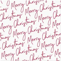 Harman Christmas 3-Ply 'Christmas Script' Paper Napkin- Set of 20