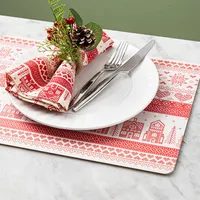 Harman 'Nordic Village' Cork Backed Placemat - Set of 4