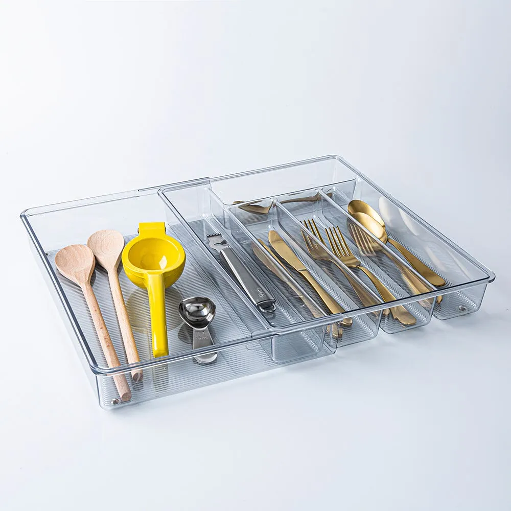 iDesign Linus Expandable Cutlery Organizer