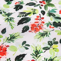 Texstyles Christmas 'Holly Berry' Polyester Tablecloth 58" x 94"