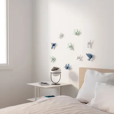 Umbra 'Hummingbird' Polypropylene Wall Decor - S/3 (Multi Colour)