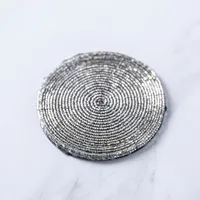 KSP Glitz Beaded Coaster - Silver