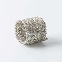 KSP Glitz Beaded Napkin Ring - Silver