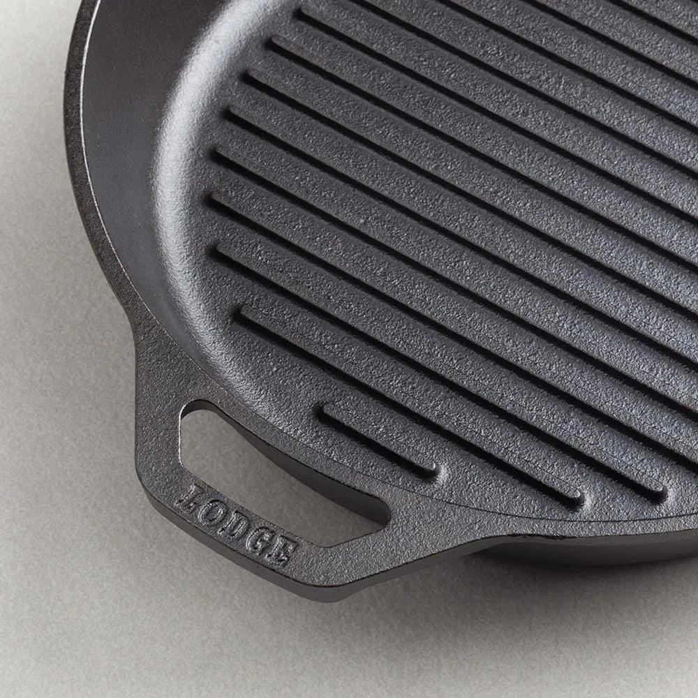 Lodge Logic 10.25-in Round Cast Iron Grill Pan