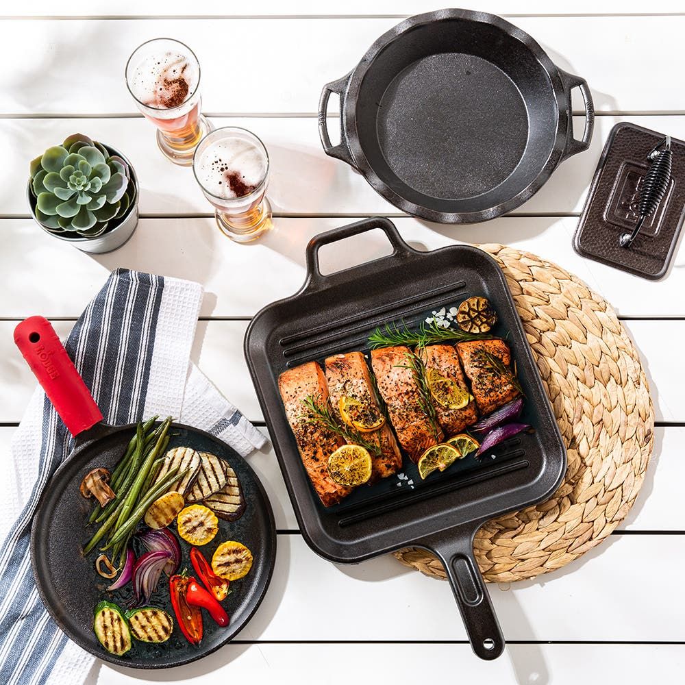 Lodge Logic Cast Iron Grill Pan - 10.25