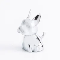 Umbra Zoola Die-Cast Zinc 'Frenchie' Ring Holder (Chrome)