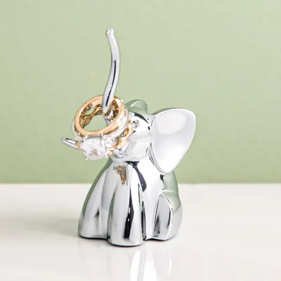 Umbra Zoola Die-Cast Zinc 'Elephant' Ring Holder (Chrome)
