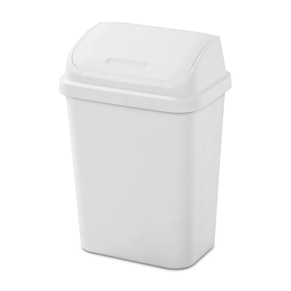 Sterilite Swingtop '7.8 Gallon/30 Litre' Garbage Can (White)