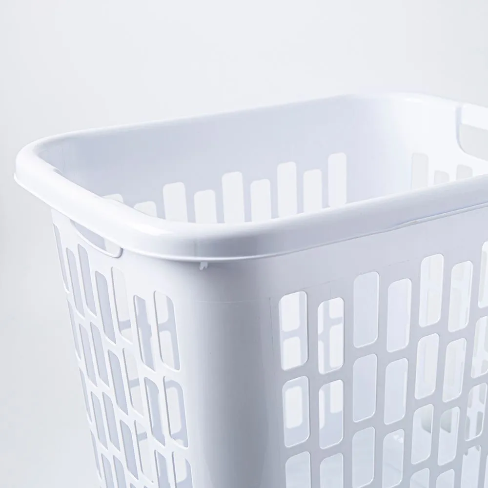 Sterilite Easy Carry '2 Bushel / 70L' Plastic Laundry Hamper (White)