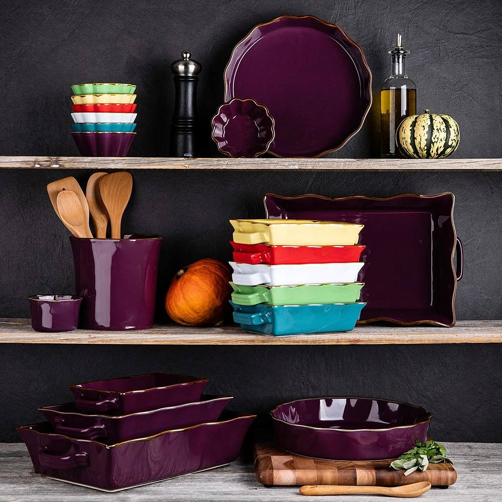 KSP Tuscana Small Rectangle Fluted Bakeware with Handle