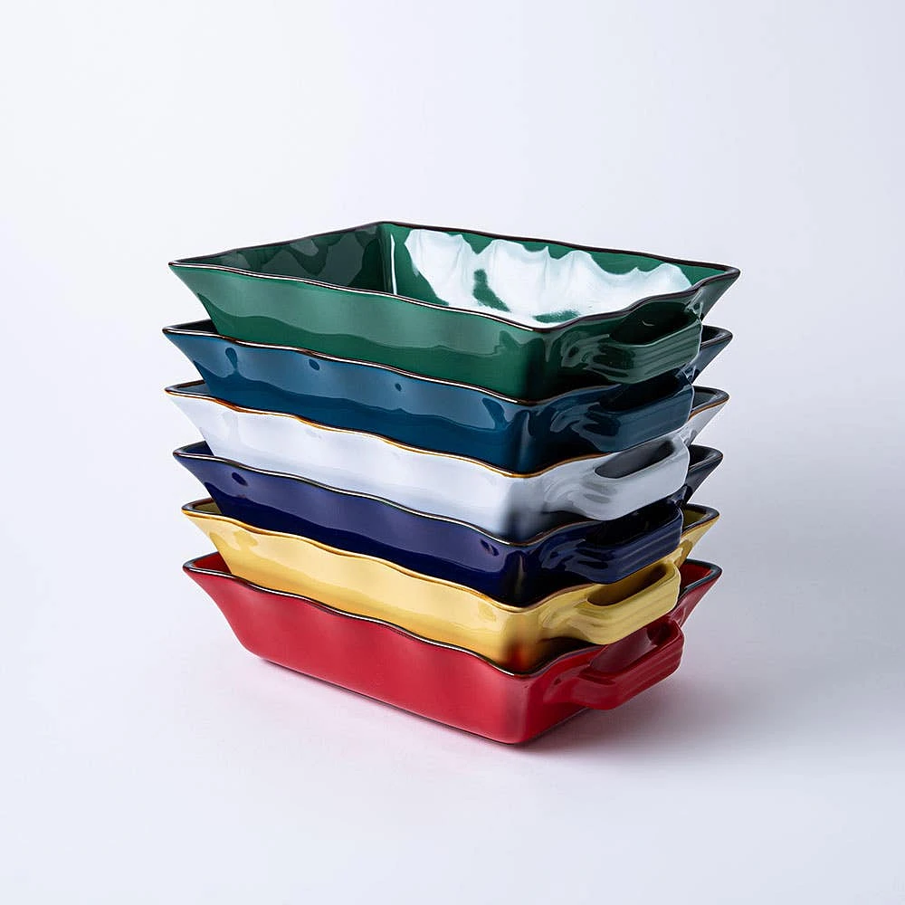 KSP Tuscana Rectangle Fluted Bakeware with Handle