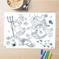 Funny Mat Colour Wash Colour 'Mermaid' Placemat