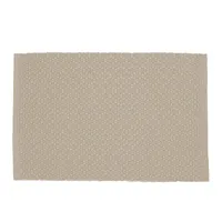 Harman Diamond Ribbed Poly-Cotton Woven Placemat (Tan)