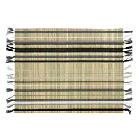 Harman Salvador Woven Straw Placemat (Black/Natural)