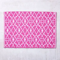 Harman Moroccan Tile Poly-Cotton Placemat (Raspberry)