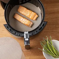 Nostik Reusable Air Fryer Liner Round - S/2 9.25"/10" DIA (Gold)