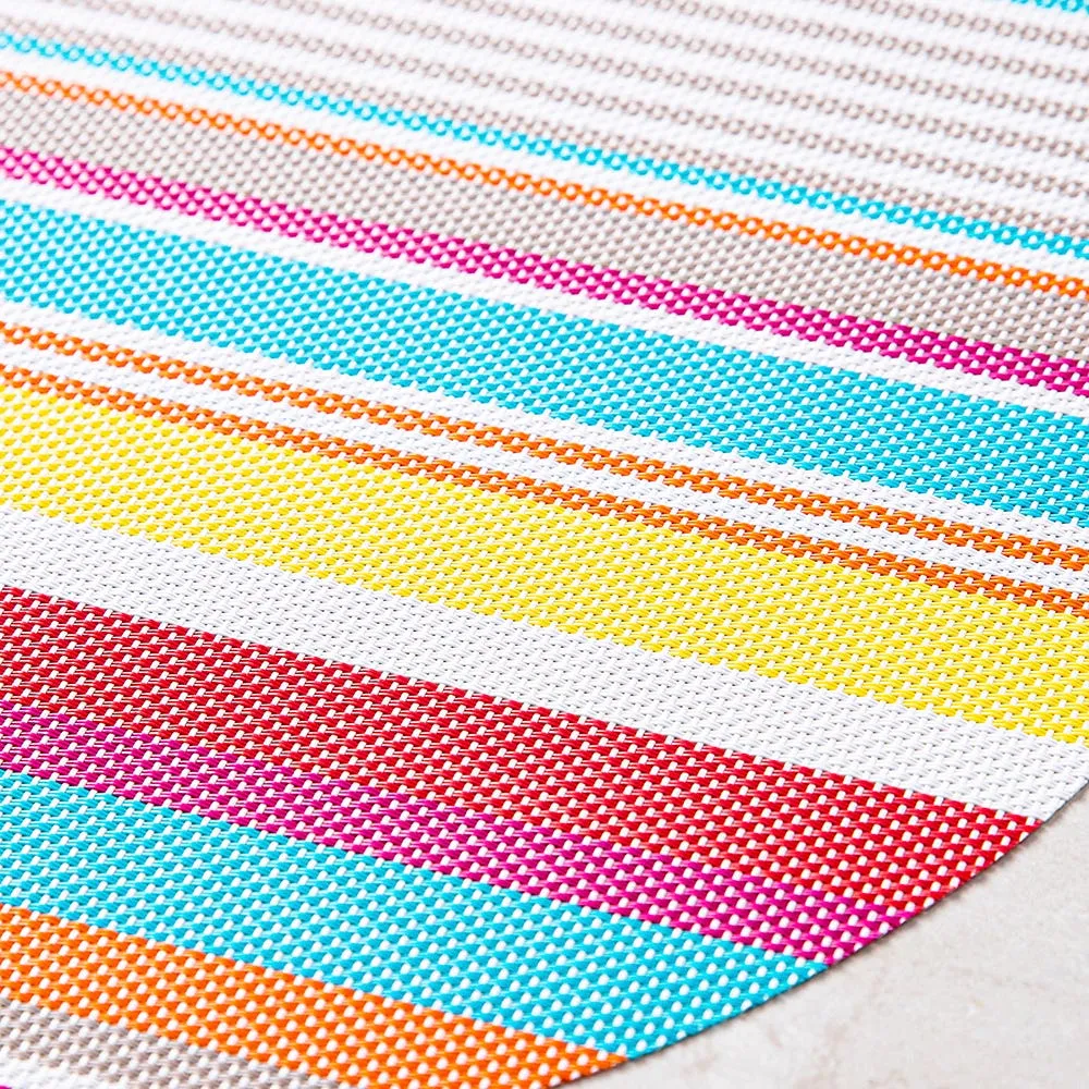 Harman Miami Stripe Vinyl Placemat (Multi Colour)