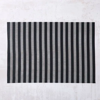 Harman Sheer Stripe Vinyl Placemat (Black)