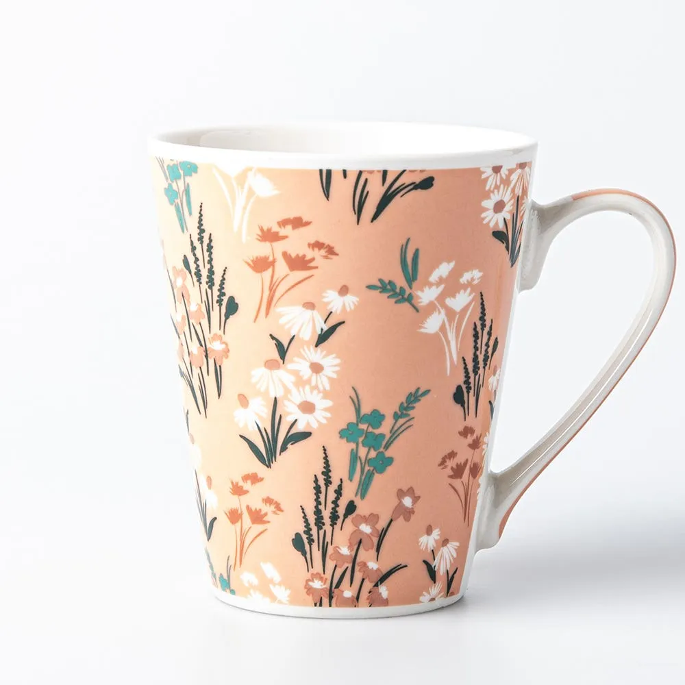 KSP Graphic 'Blossom' Mug - Set of 4 (10.5oz.)