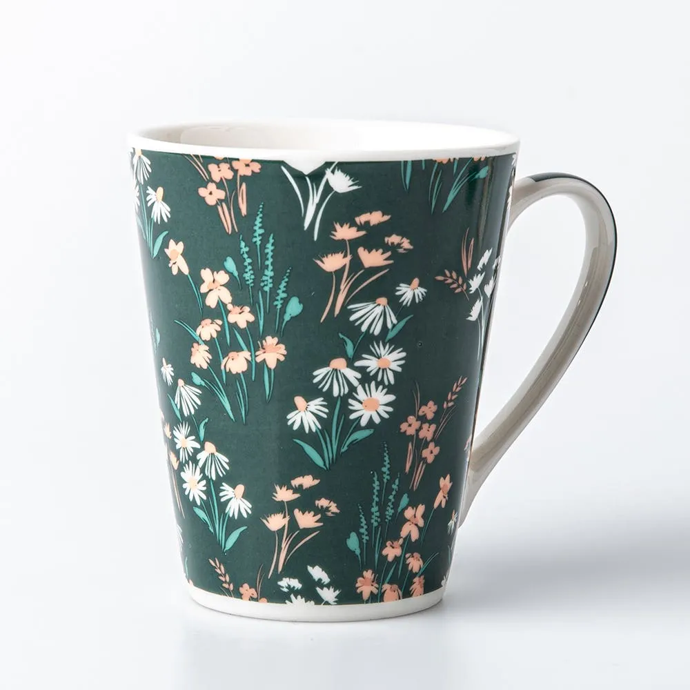 KSP Graphic 'Blossom' Mug - Set of 4 (10.5oz.)