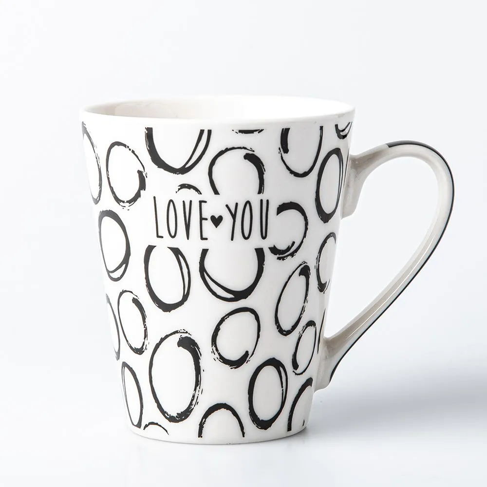 KSP Graphic 'Words' Mug - Set of 4 (10.5oz.)