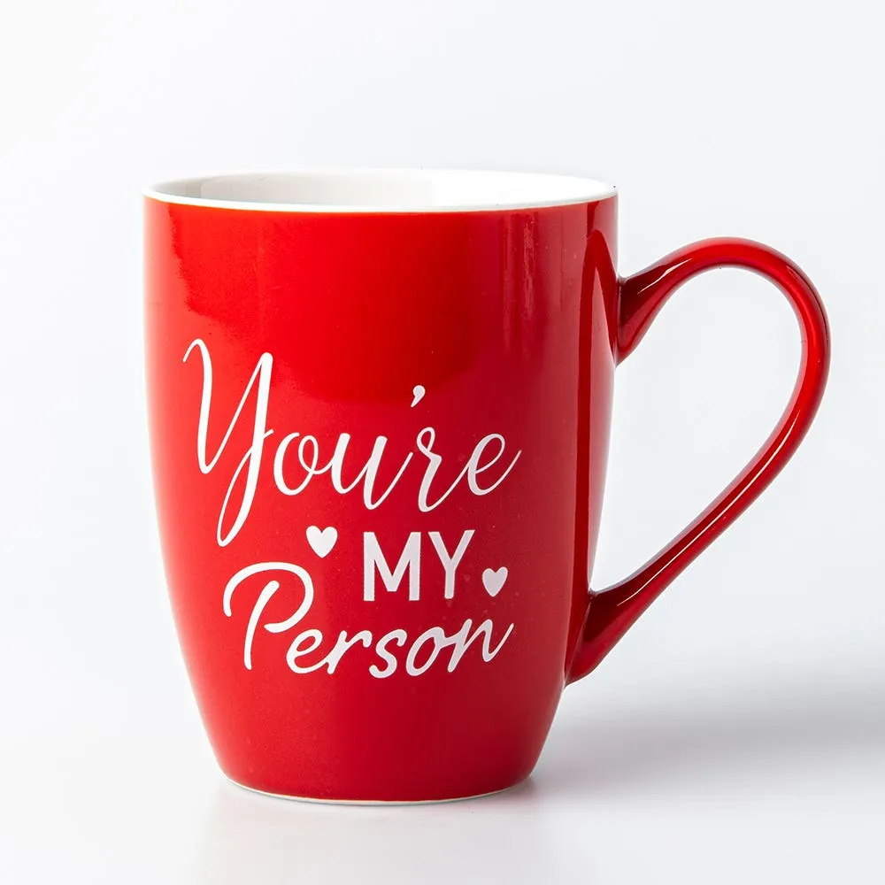 KSP Graphic 'Red Hearts' Mug - Set of 4 (12oz.)