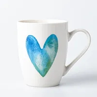 KSP Graphic 'Ombre Hearts' Mug - Set of 4 (12oz.)