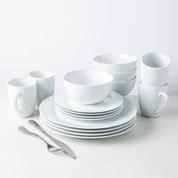 KSP Heirloom Porcelain Dinnerware - Set of 16 (White)