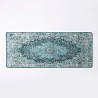 Harman Washable Non-Slip 'Lydia' Smart Accent Mat 18x47" (Blue)