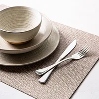 Harman Table Luxe Tweed Reversible Vinyl Placemat (Natural)