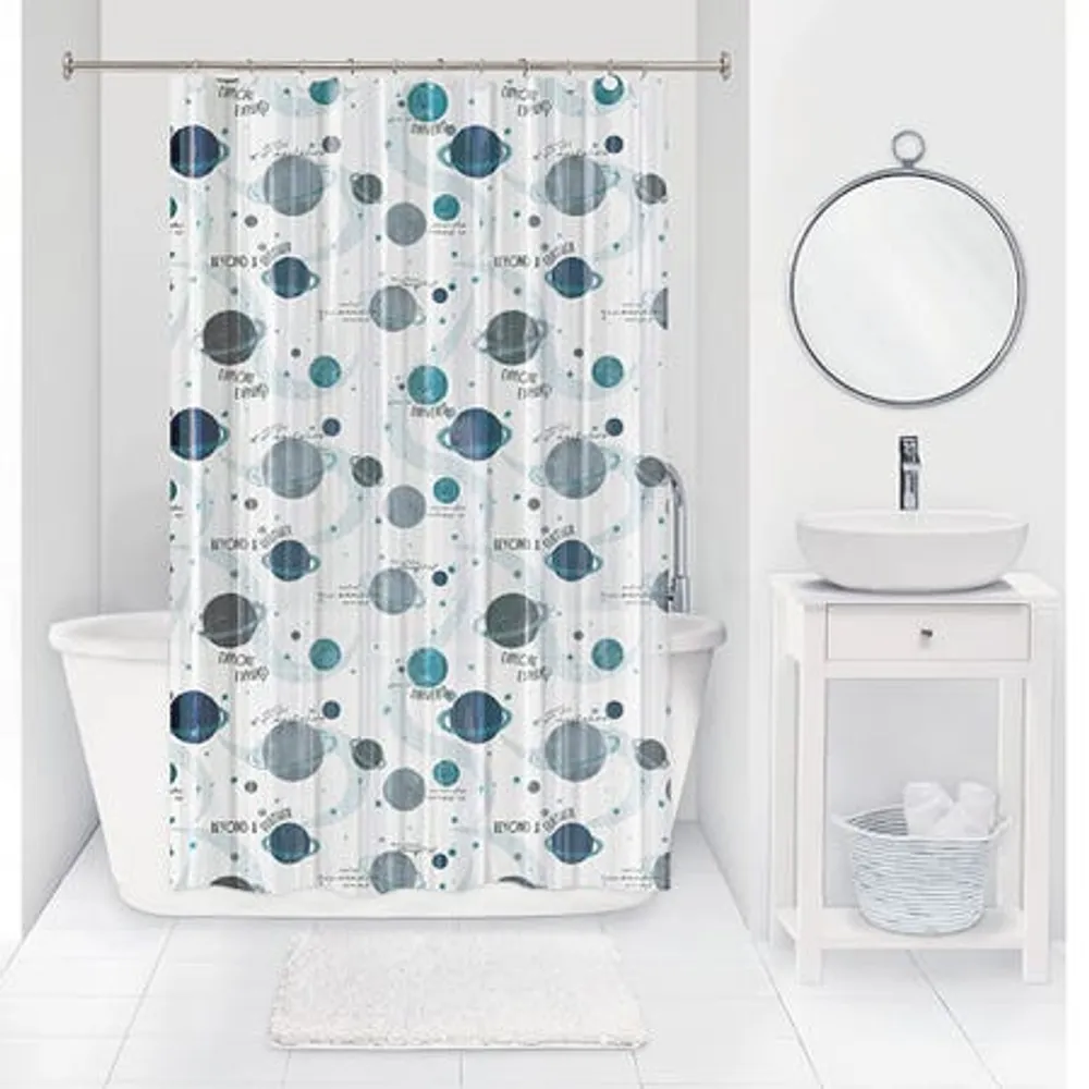 Splash Peva 'Planets' Shower Curtain (Teal)