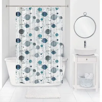 Splash Peva 'Planets' Shower Curtain (Teal)