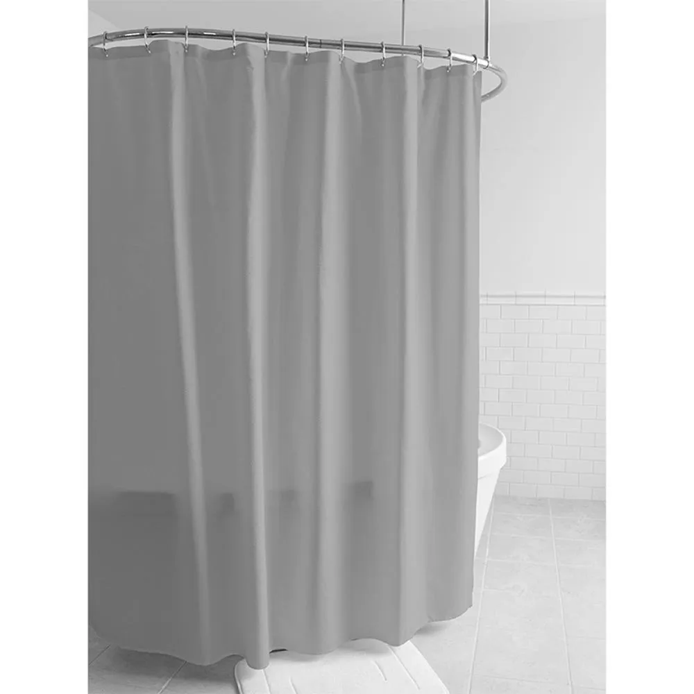 Splash Zeal Shower Curtain/Liner (Steel Grey)