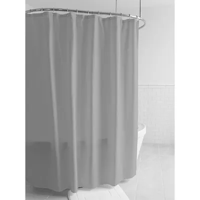 Splash Zeal Shower Curtain/Liner (Steel Grey)