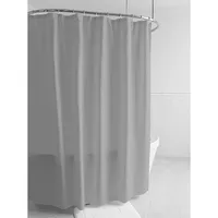 Splash Zeal Shower Curtain/Liner (Steel Grey)