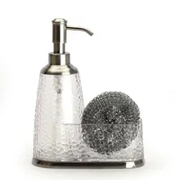 iDesign Rain Sinkware Soap & Scrubby Caddy