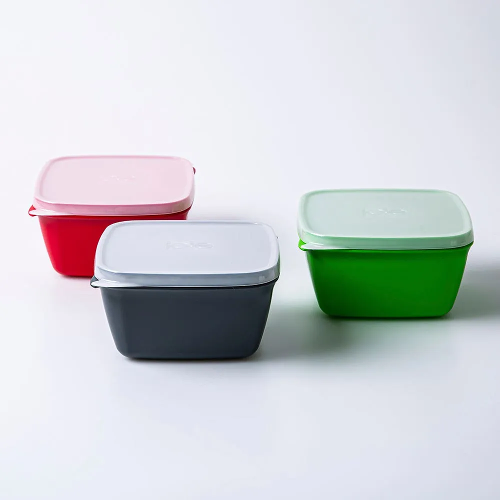 Joie Meal Seal Snack and Dip Container - Set of 3 (Multi Colour