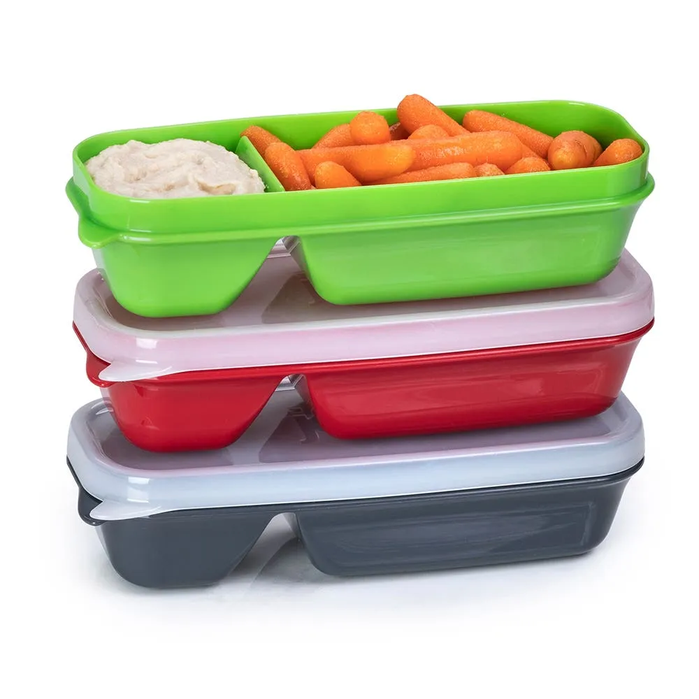 Joie Meal Seal Snack and Dip Container - Set of 3 (Multi Colour