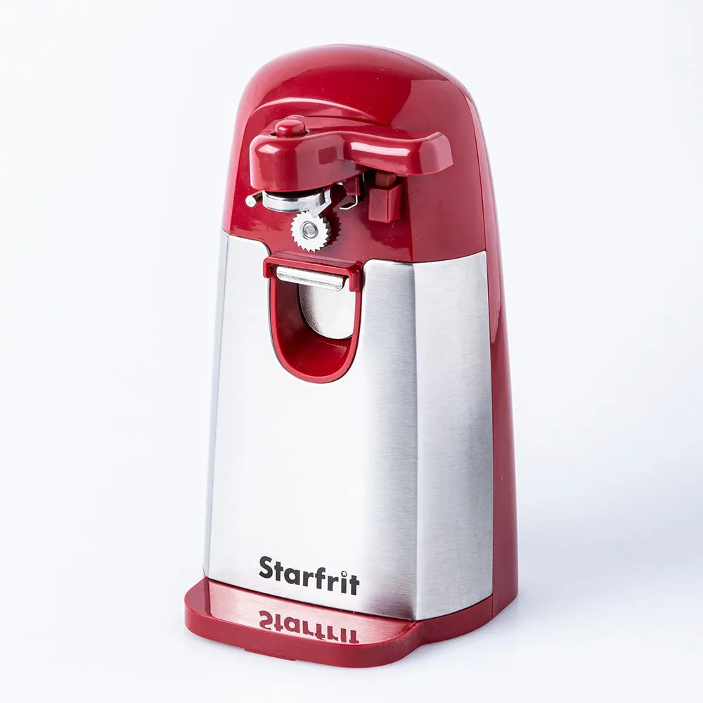 Starfrit Mightican Electric Can Opener (Red/Stainless Steel)