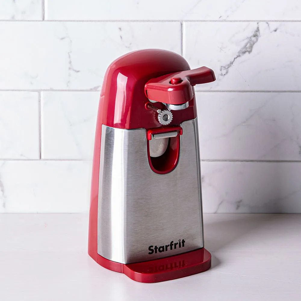 Starfrit Mightican Electric Can Opener (Red/Stainless Steel)