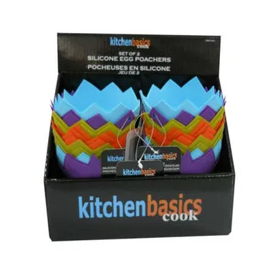 Kitchen Basics Cook Silicone Egg Poacher - Set of 2