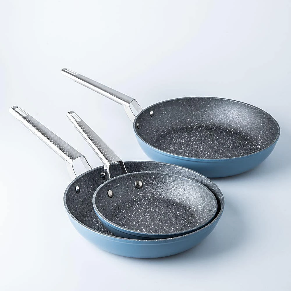 The Rock Wave Non-Stick Frypan 8" DIA. (Blue)